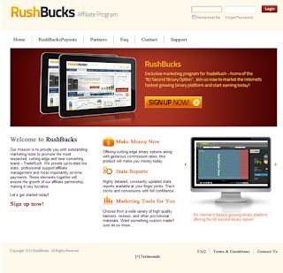 programa de afiliados Rushbucks del broker TradeRush