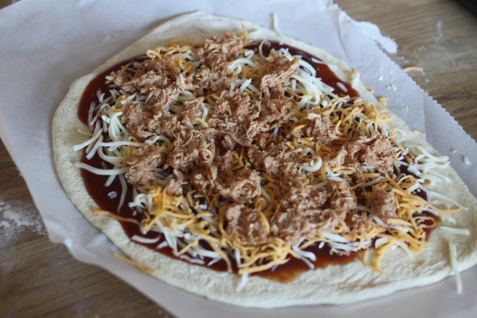 The Larson Lingo Pineapple Chicken Luau & Bacon Pizza