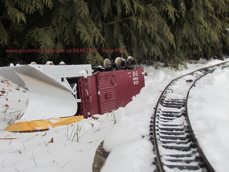 GScale Train Fun Snow Plow in GScale Garden Train Land 021117