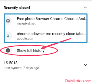 recover chrome history