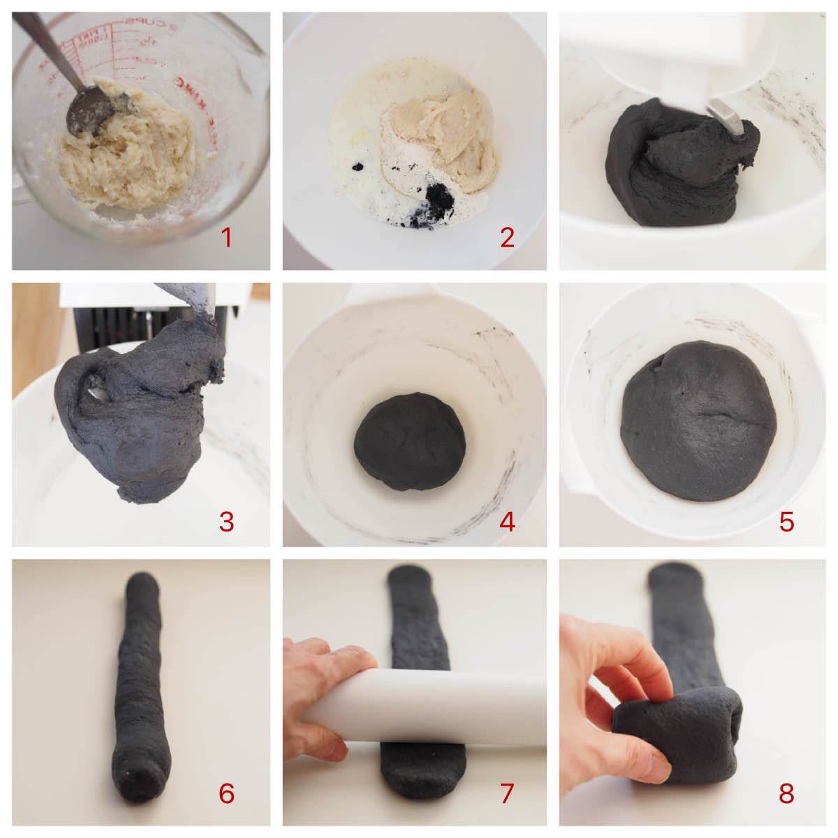 Soft and Fluffy Charcoal Bread BAKE WITH PAWS