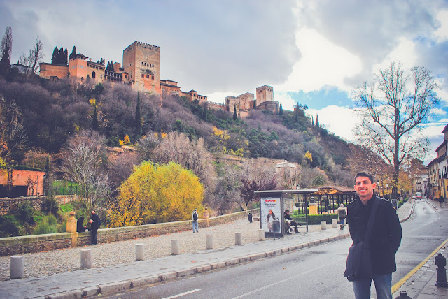 views of the Alhambra river Darro