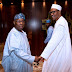 Photos of President Buhari and Obasanjo in Aso Rock Today