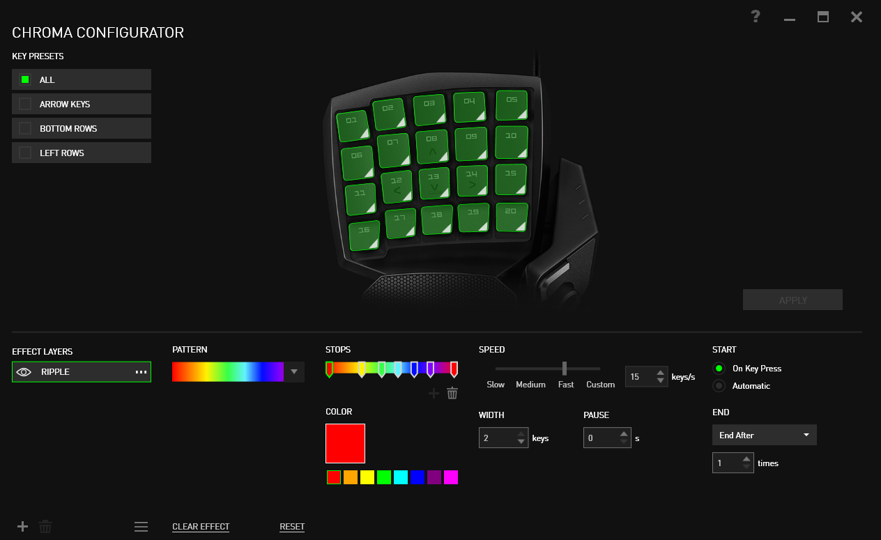 Razer Orbweaver Chroma განხილვა Venatus