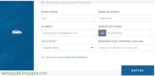 cara daftar go car