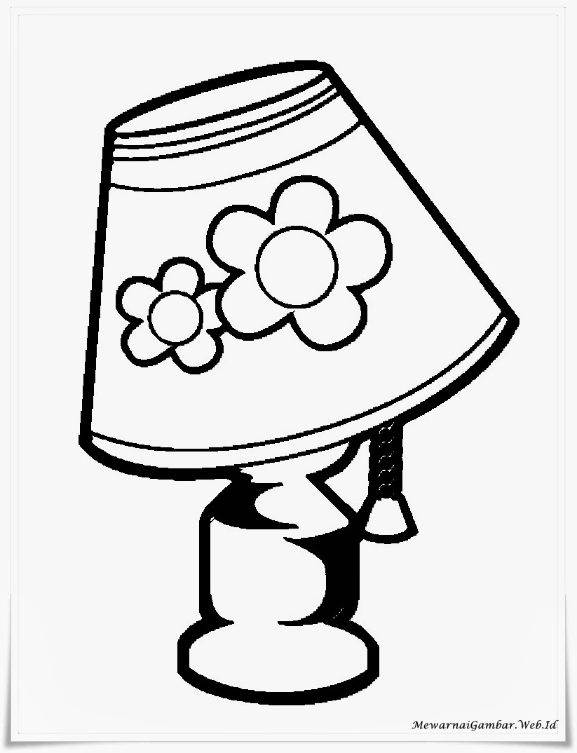 Mewarnai Gambar Lampu Mewarnai Gambar