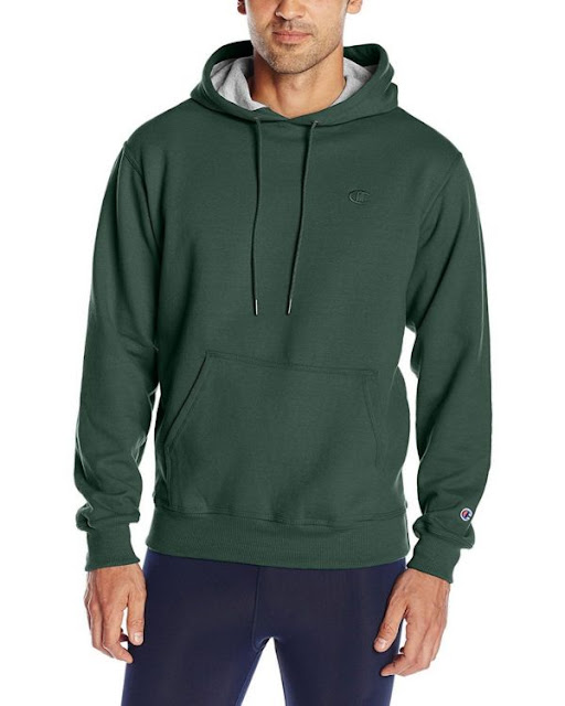 Champion S0889 Mens Fleece Pullover Hoodie - Granite Heather - L