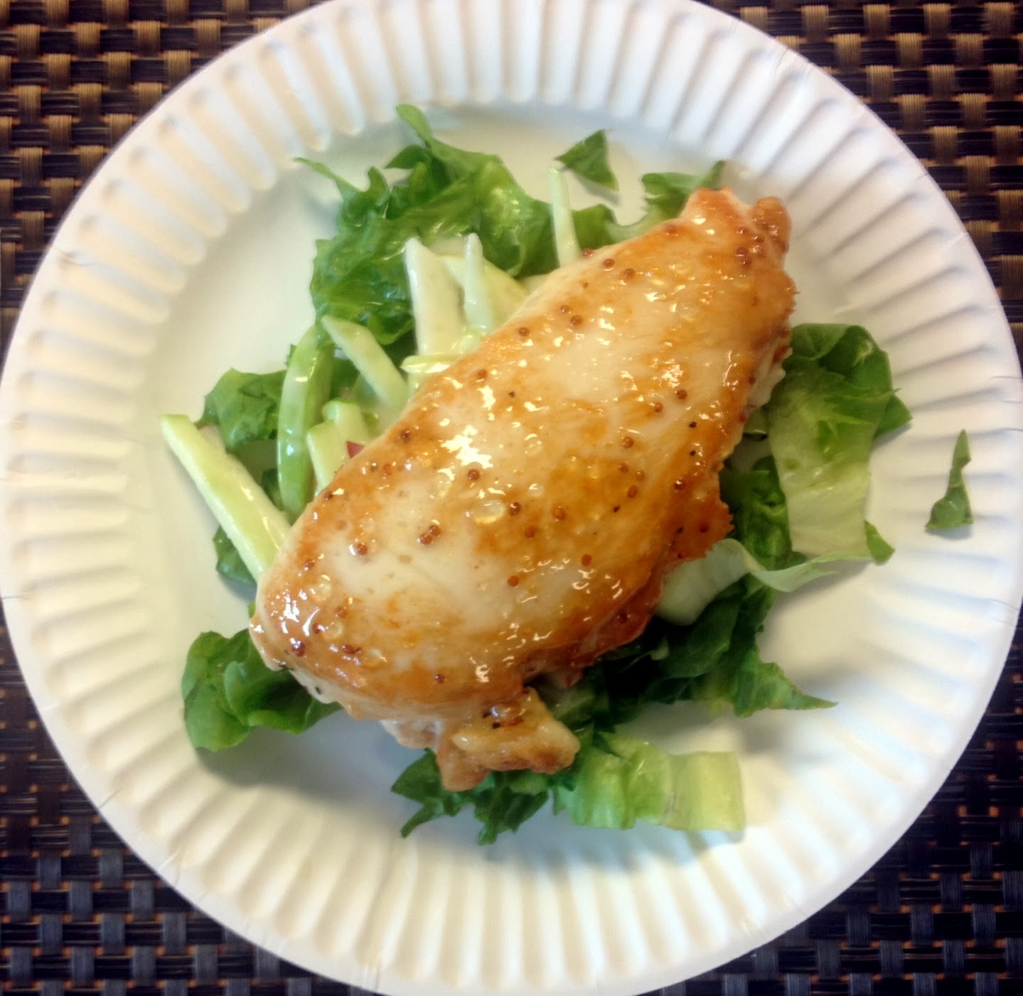 A Couple in the Kitchen: Cooking Club: Glazed Chicken with Apple Salad
