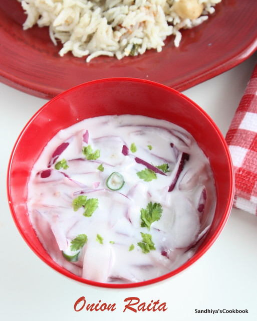 Robust kiwi elasticitet Sandhiya's Cookbook: Onion Raita | Vengaya Sambol | Vengaya Thayir Pachadi