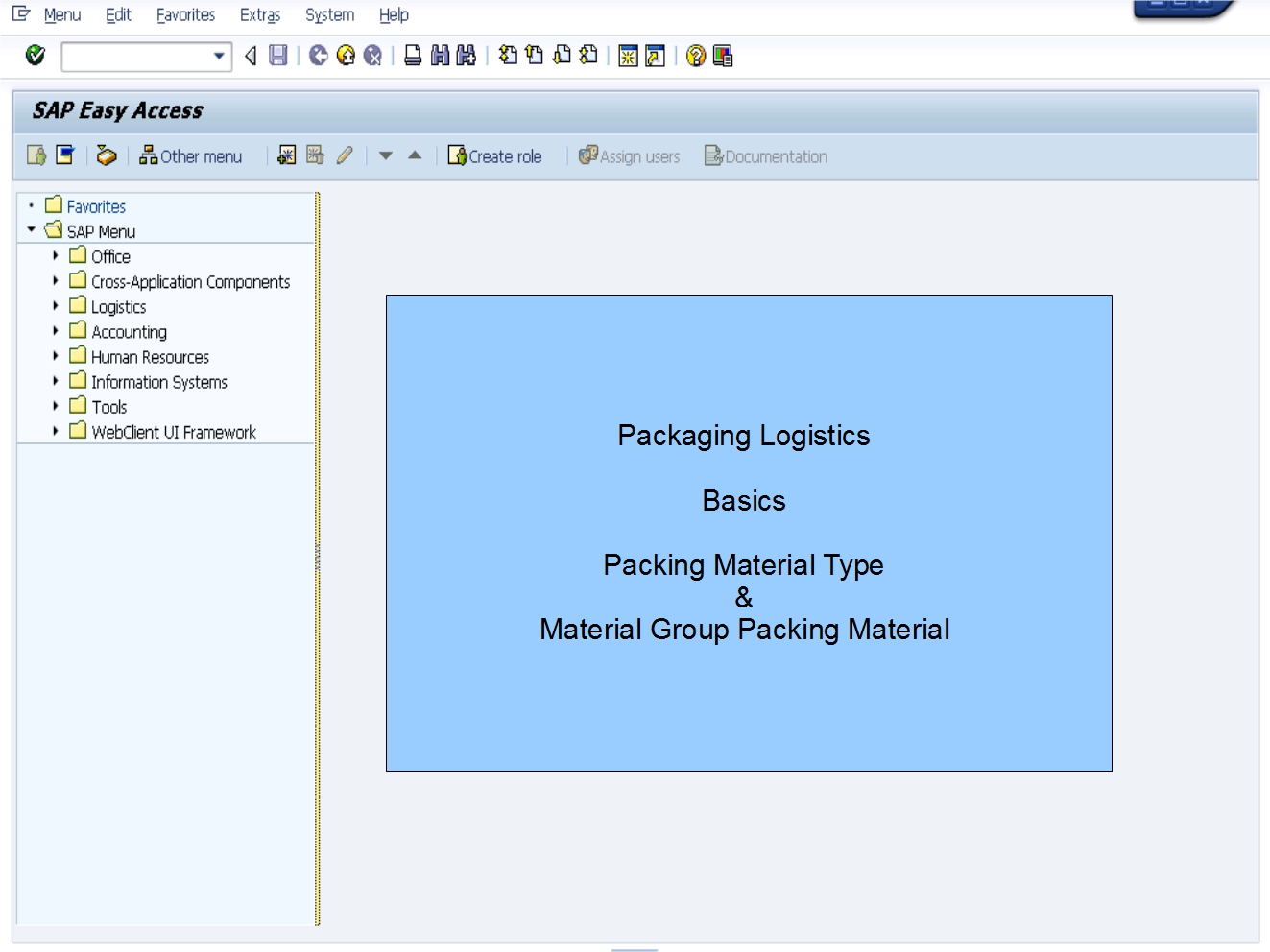 青蛙SAP分享 Froggy's SAP sharing LE Packaging Logistics Packing Material