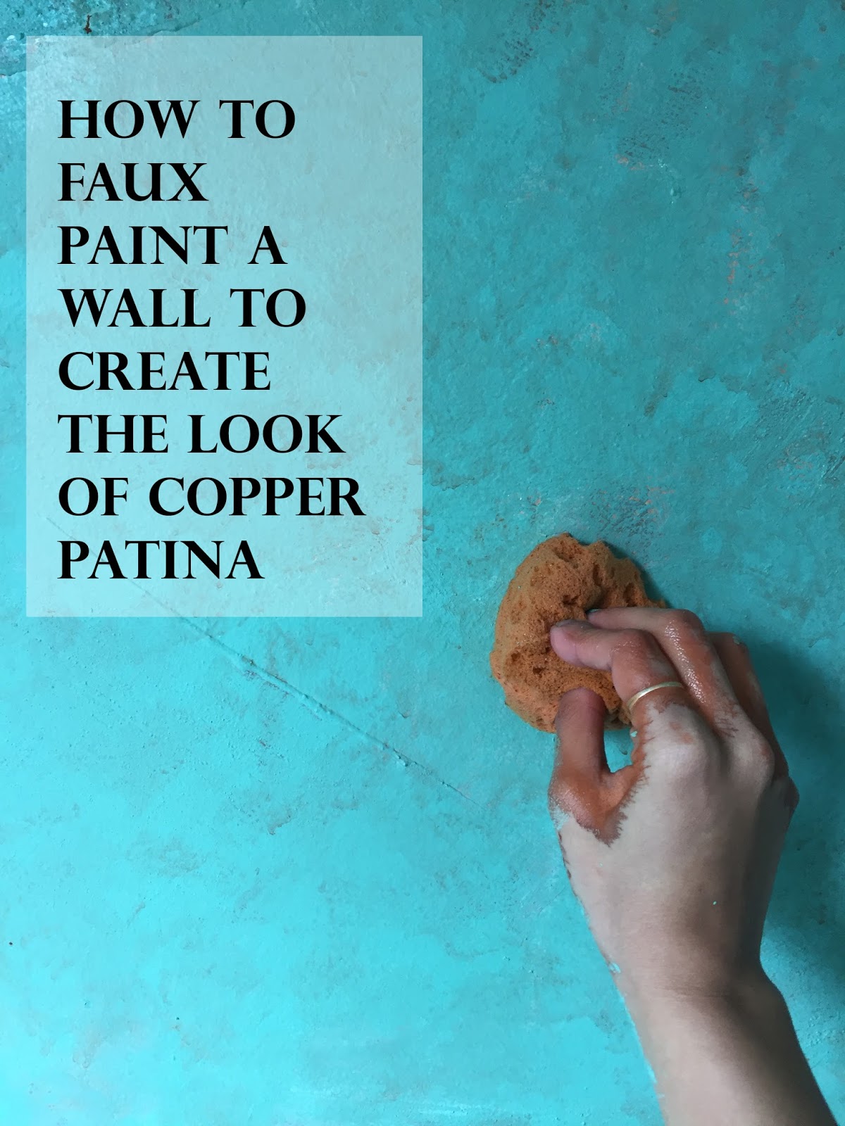 Prativya Faux Copper Patina Wall DIY
