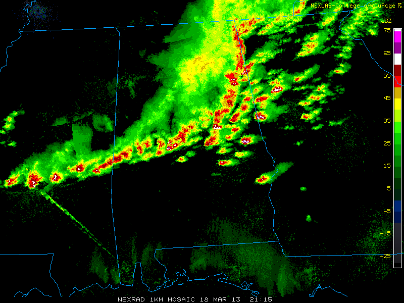 The Weather Centre Supercells Erupting Over Alabama,