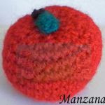 patron gratis manzana amigurumi