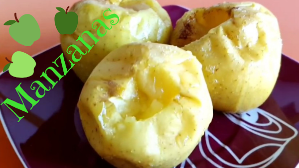 manzanas rápidas en el microondas