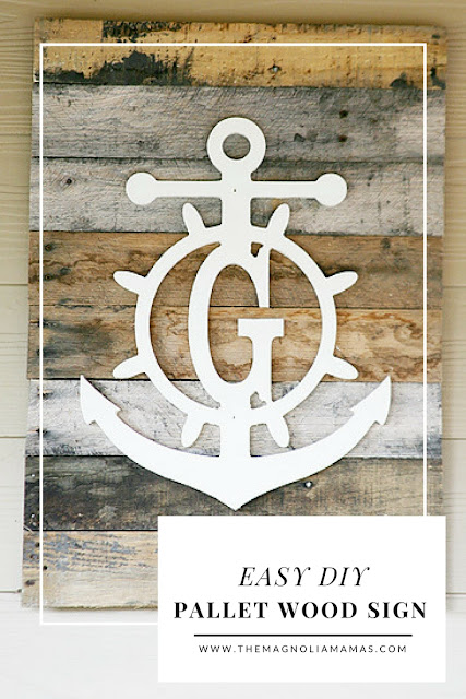 Easy DIY Anchor Pallet Wood Sign