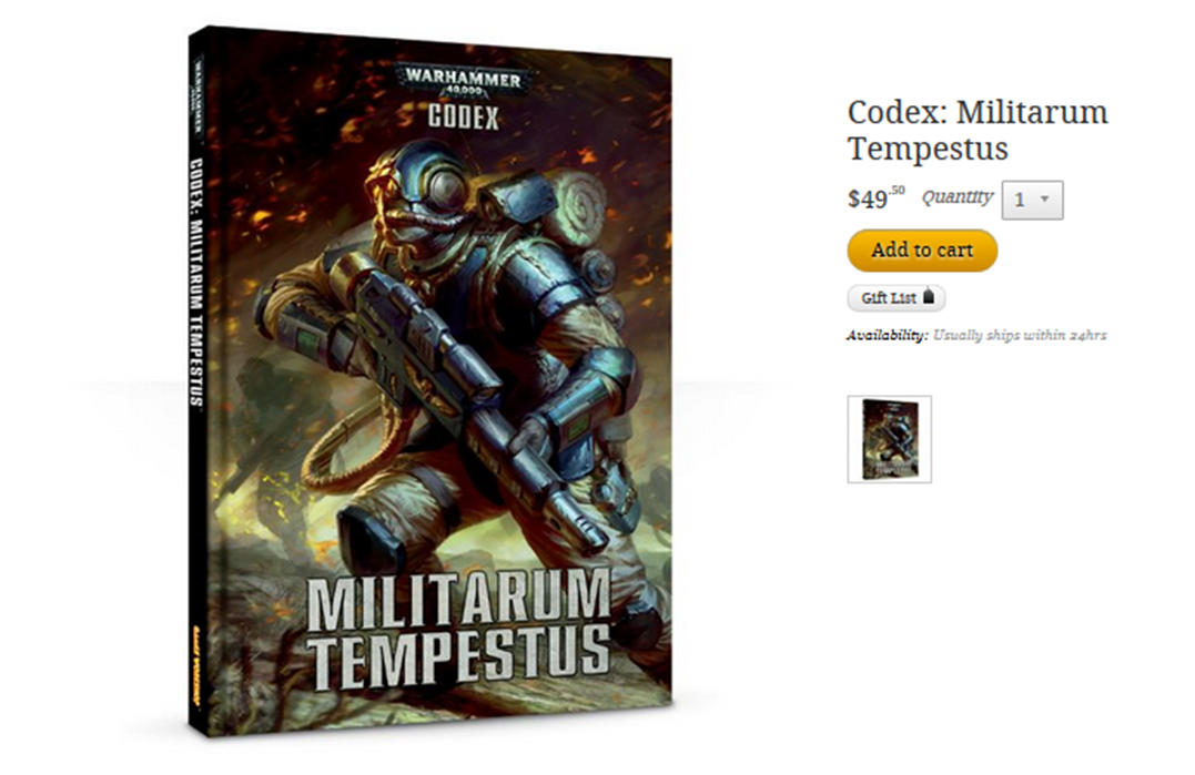 Militarum Tempestus disponible