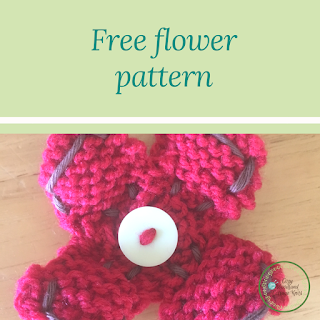 Cozy Woodland Cottage Knits: Free pretty spring flower knitting pattern