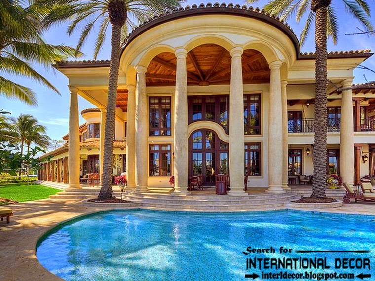 Mediterranean Palace in Florida, luxury American palace Colonial style