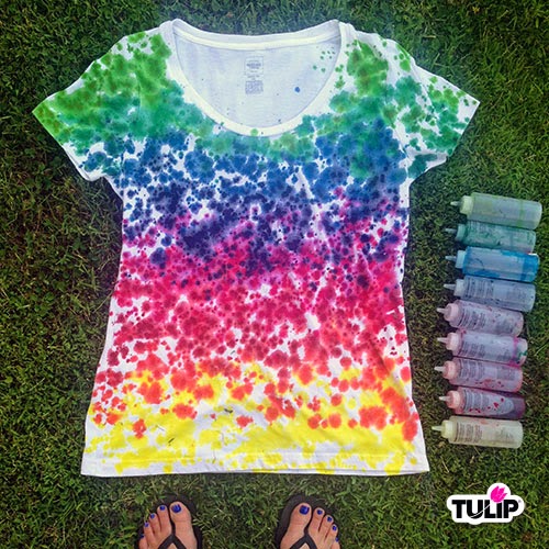 Rainbow-Drip Tie Dye Shirt | iLoveToCreate