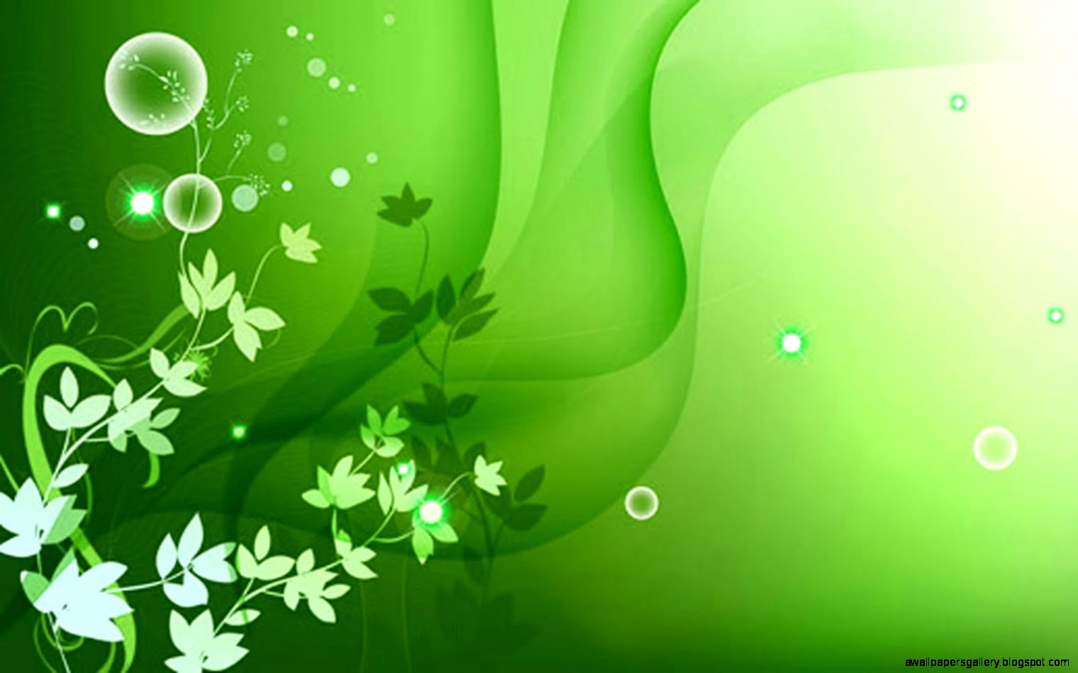 Green Flower Background