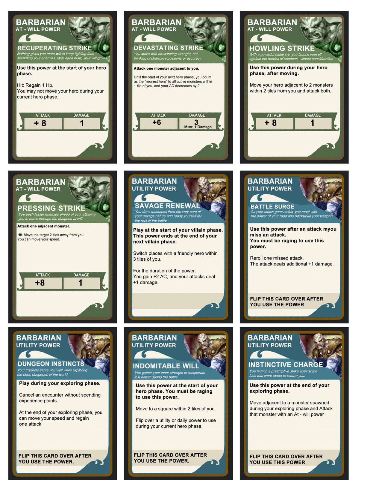 musings Custom heroes for D&d adventure board games