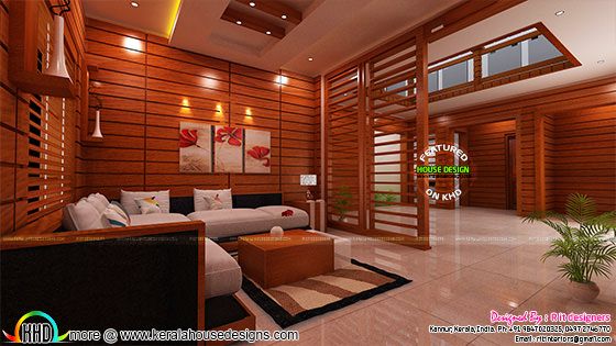 Living room Kerala interior