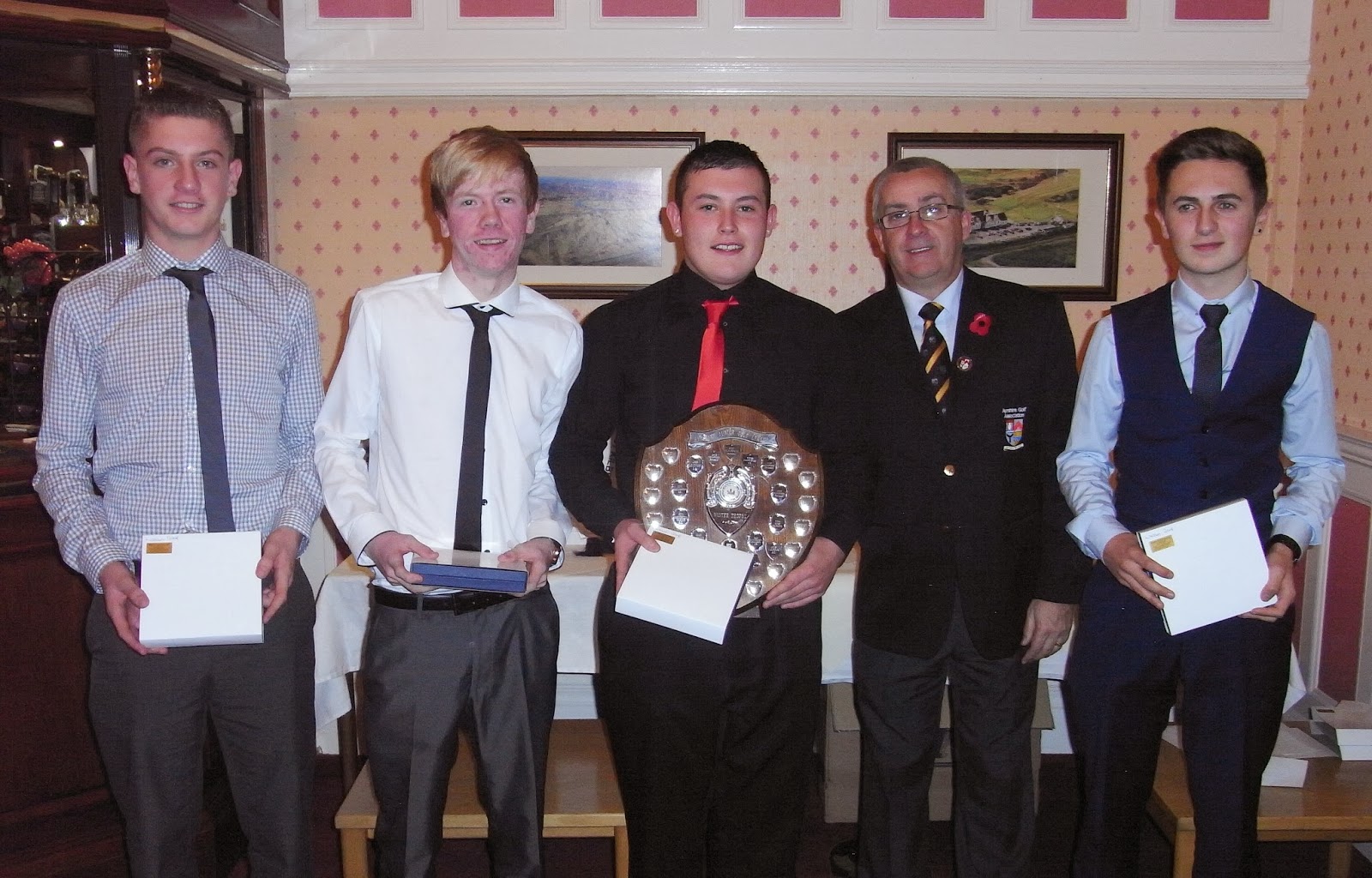 AYRSHIRE GOLF AYRSHIRE JUNIOR GOLF LEAGUE DINNER capacity audience see Easton and Jaffrey