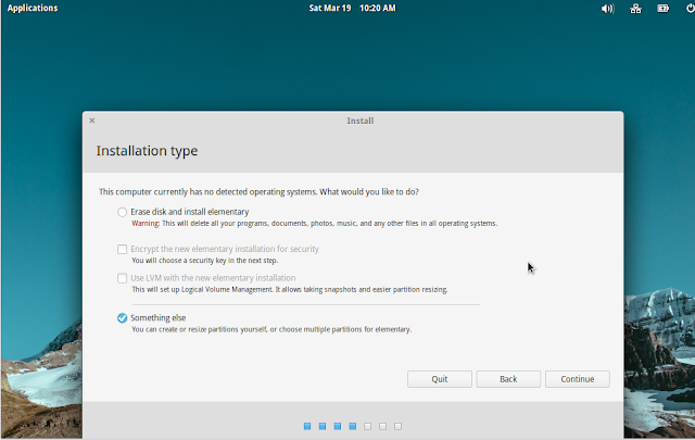 installation type elementary OS