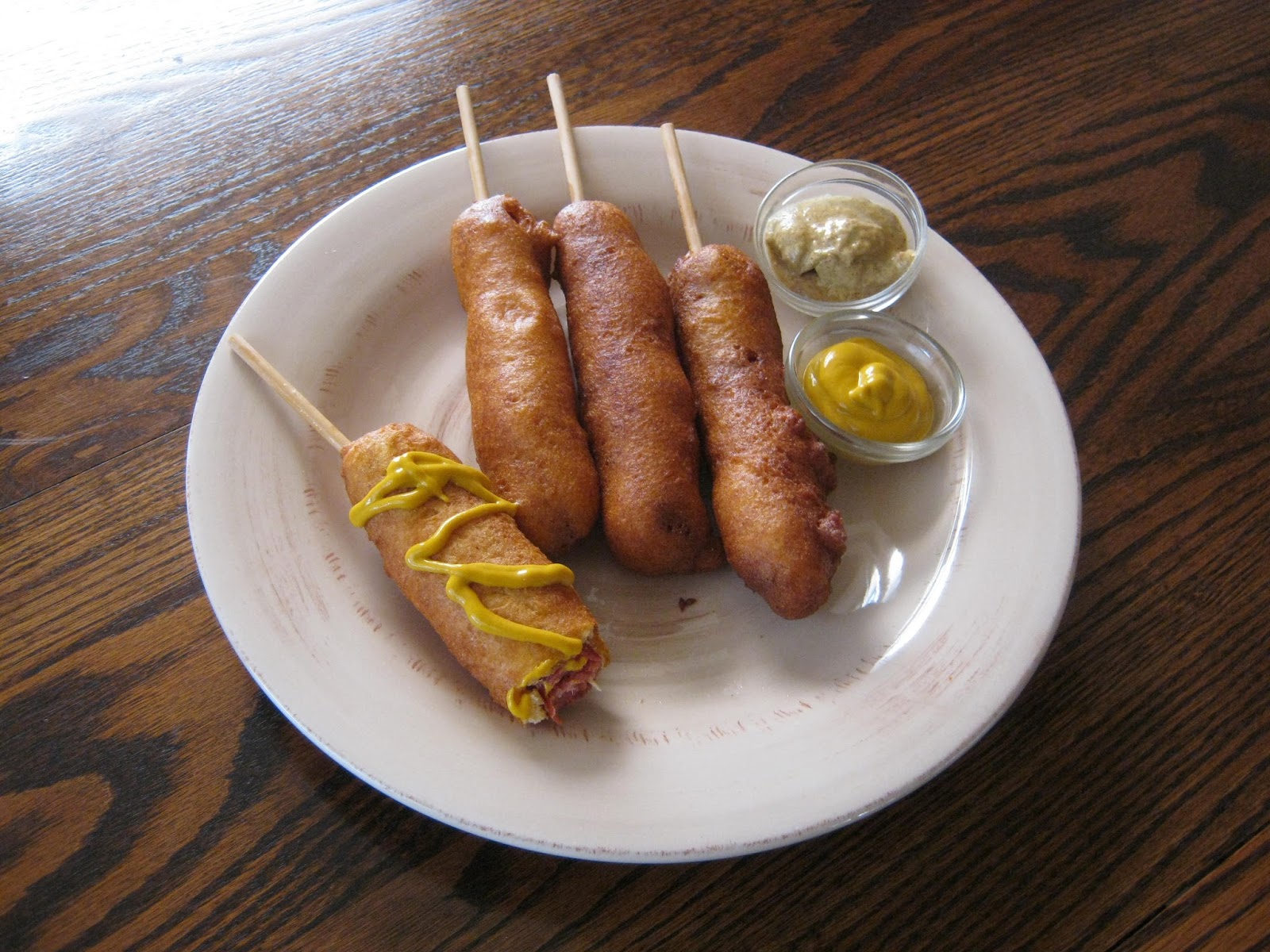 Let the Feasty Begin Corn Dogs