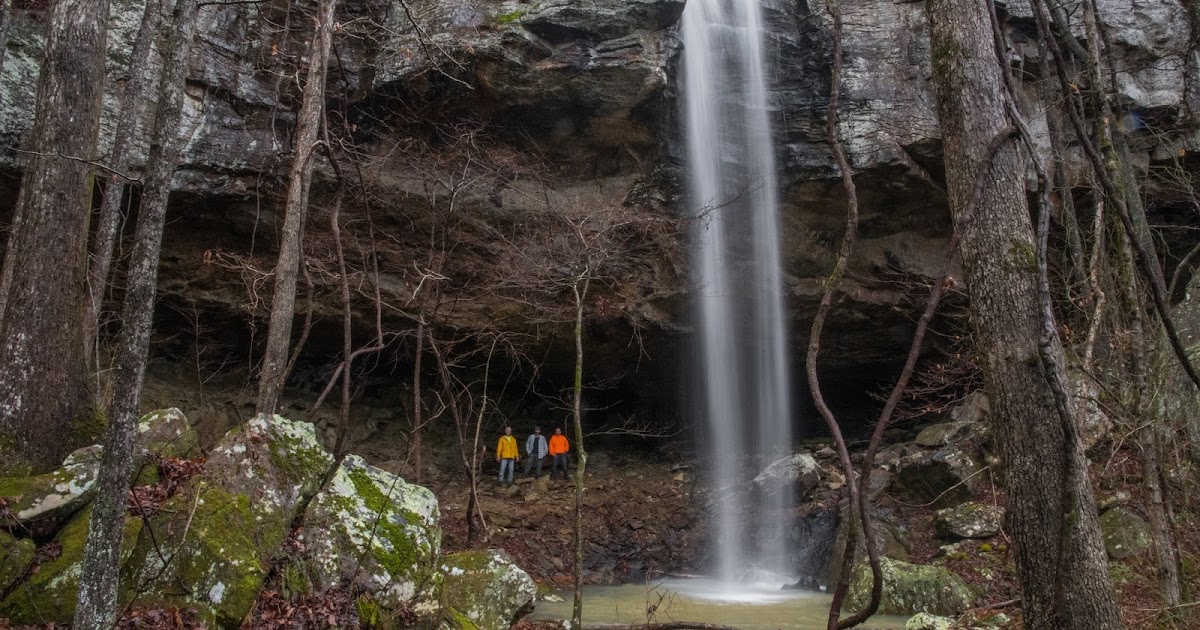 Rick's Hiking Blog Grapevine Shelter waterfalls, Blue Hole Special