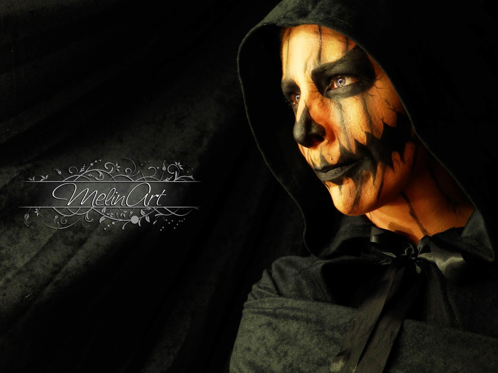 MelinArt: Maquillaje Calabaza diabólica - Evil pumpkin makeup - Halloween