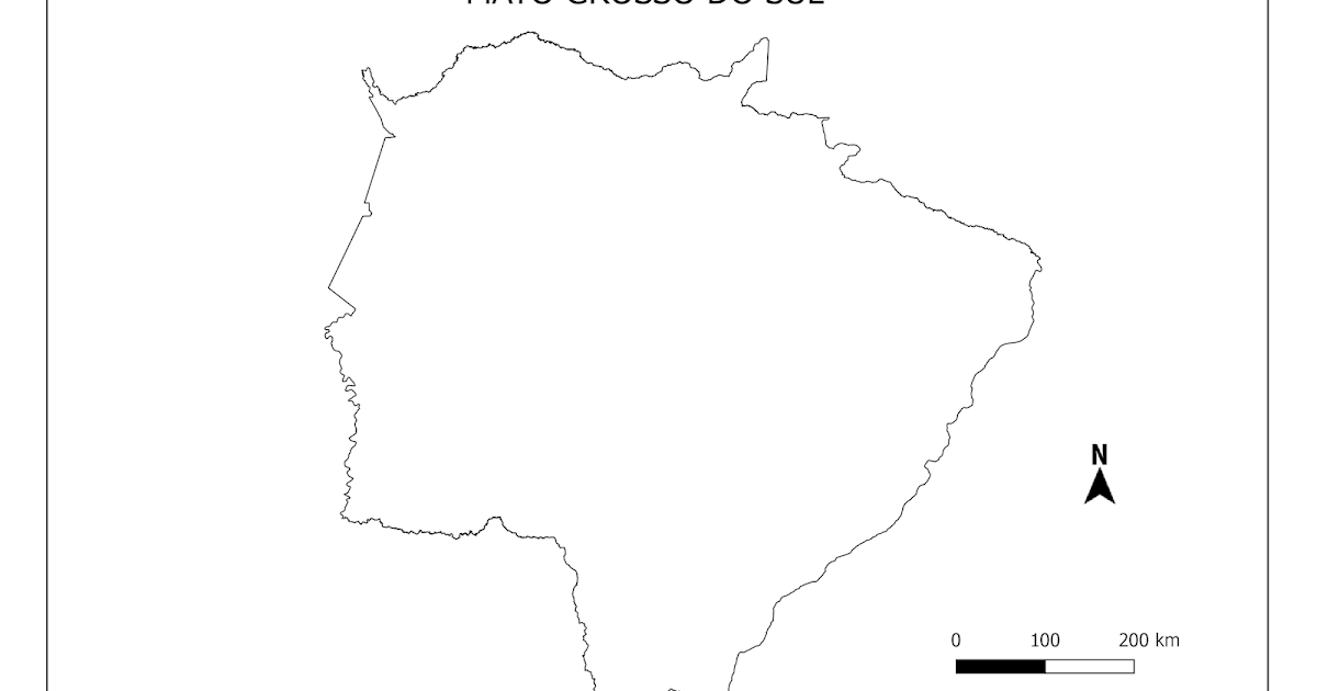 Mapas Para Colorir Mato Grosso Do Sul Suporte Geográfico