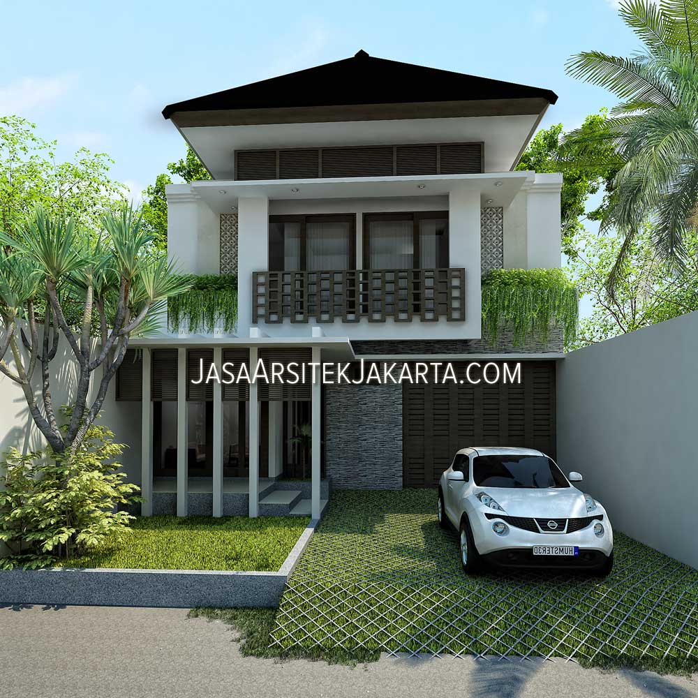 Desain Rumah 280 m2 bu Yuli Jakarta  Jasa Arsitek Jakarta