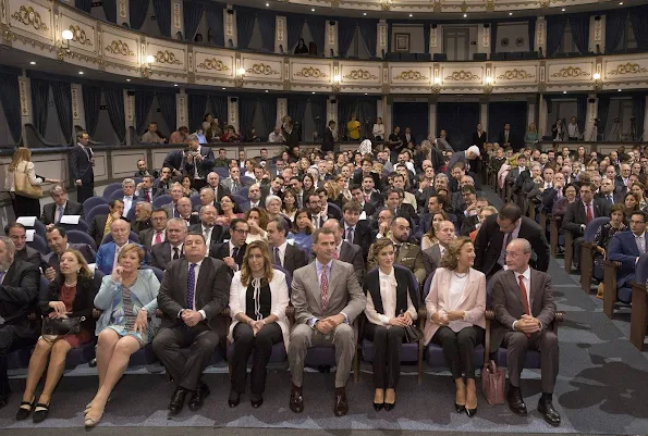 King Felipe VI of Spain and Queen Letizia of Spain attended the National Innovation and Design Awards 2015