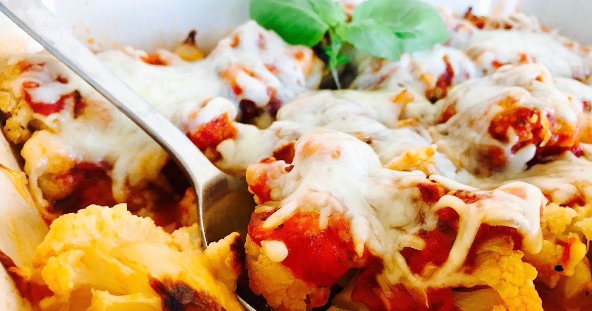 Cheesy Roasted Cauliflower Marinara