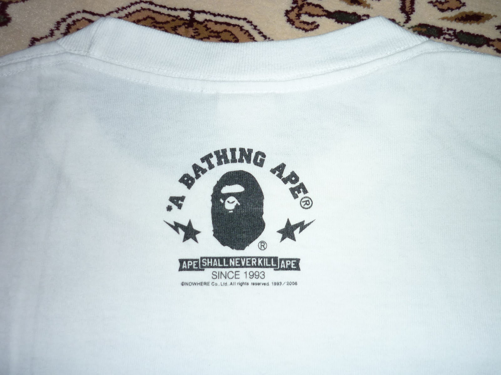 27Heaven Vintage SOLD Bathing Ape Japan white Size L