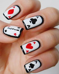 creative nail teenagers fashionable lines times colors very poker