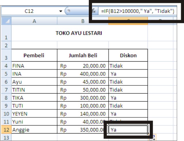 Contoh Soal Fungsi If Contoh Soal Dan Materi Pelajaran 3