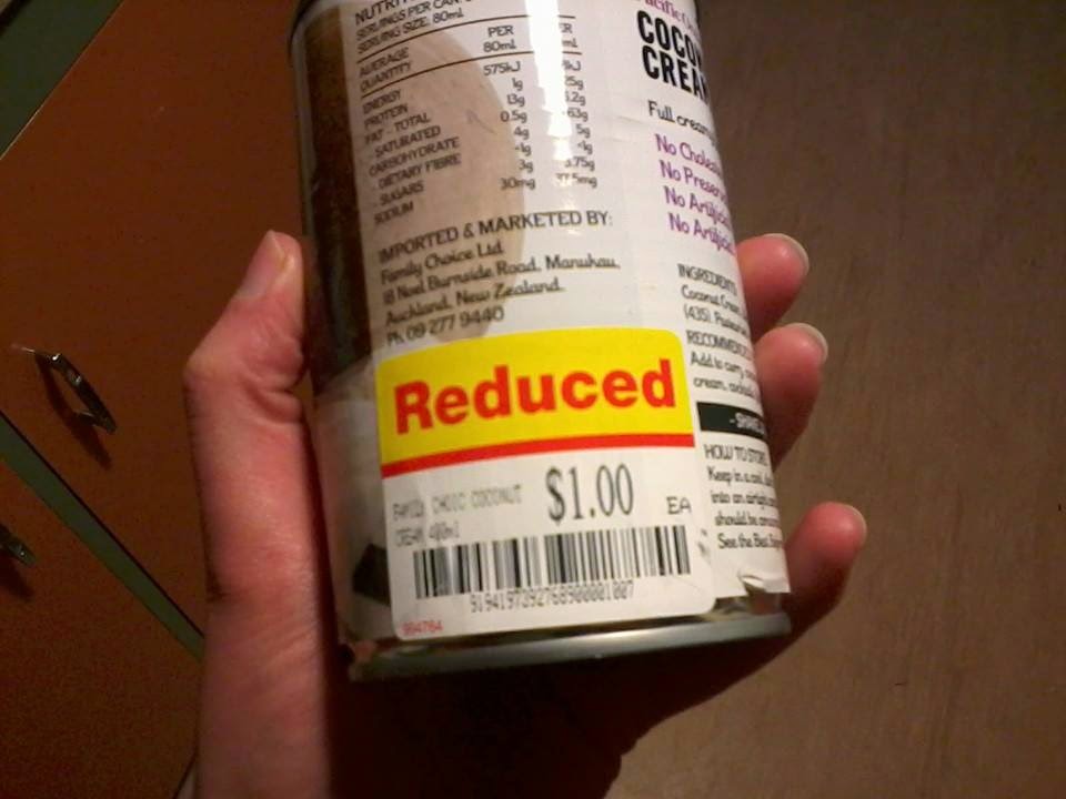 Frugal lifestyle smell of an oily rag groceries