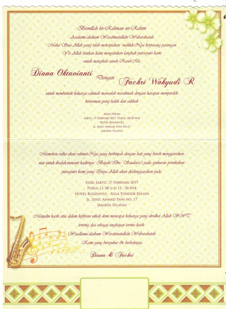 Kartu undangan pernikahan - Galaxy 029 - Gallery Undangan Ananda