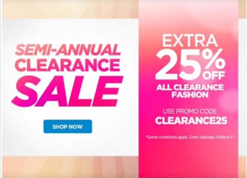 The Shopping Channel Semi-Annual Sale Extra 25% Off Promo Code