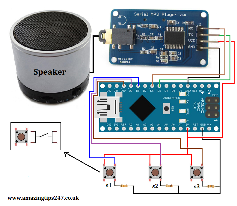Arduino doorbell with custom sounds and