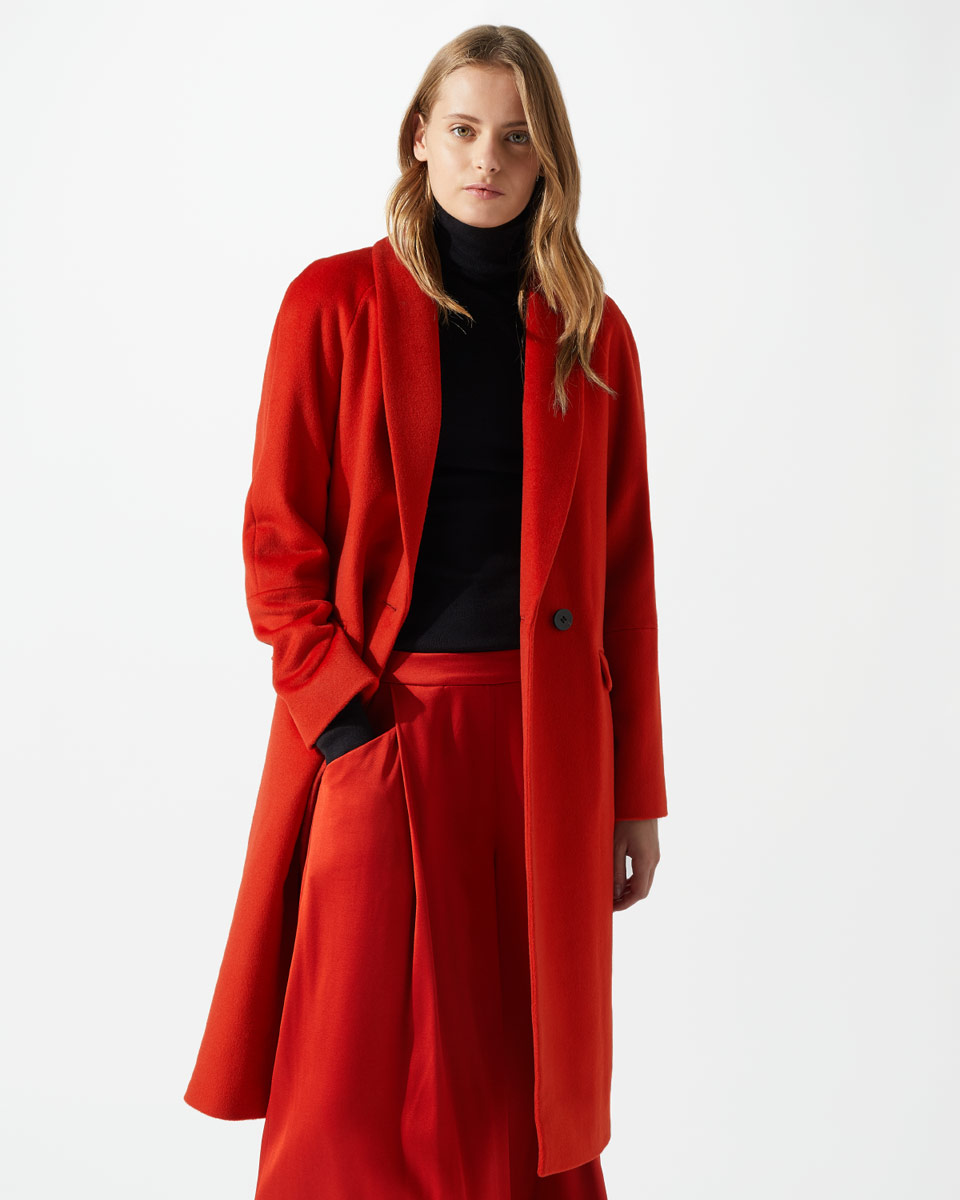 jigsaw red coat