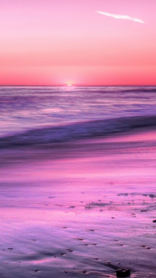 Sunrise Horizon Calm Sea Beach  Galaxy Note HD Wallpaper