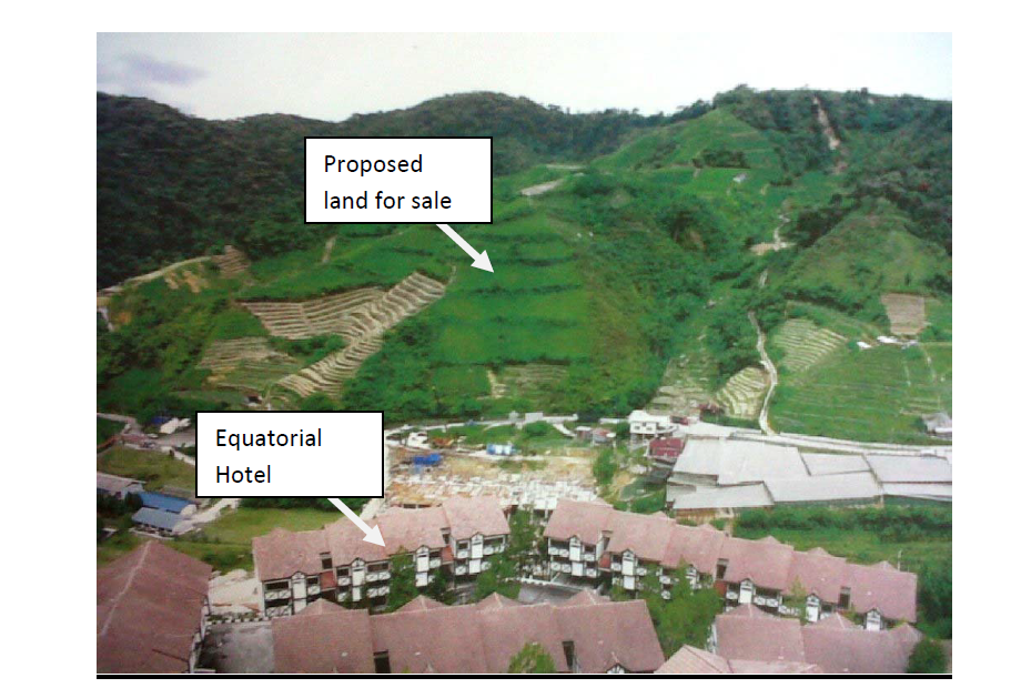 JC Properties Malaysia Cameron Highland Development Resort land for sale