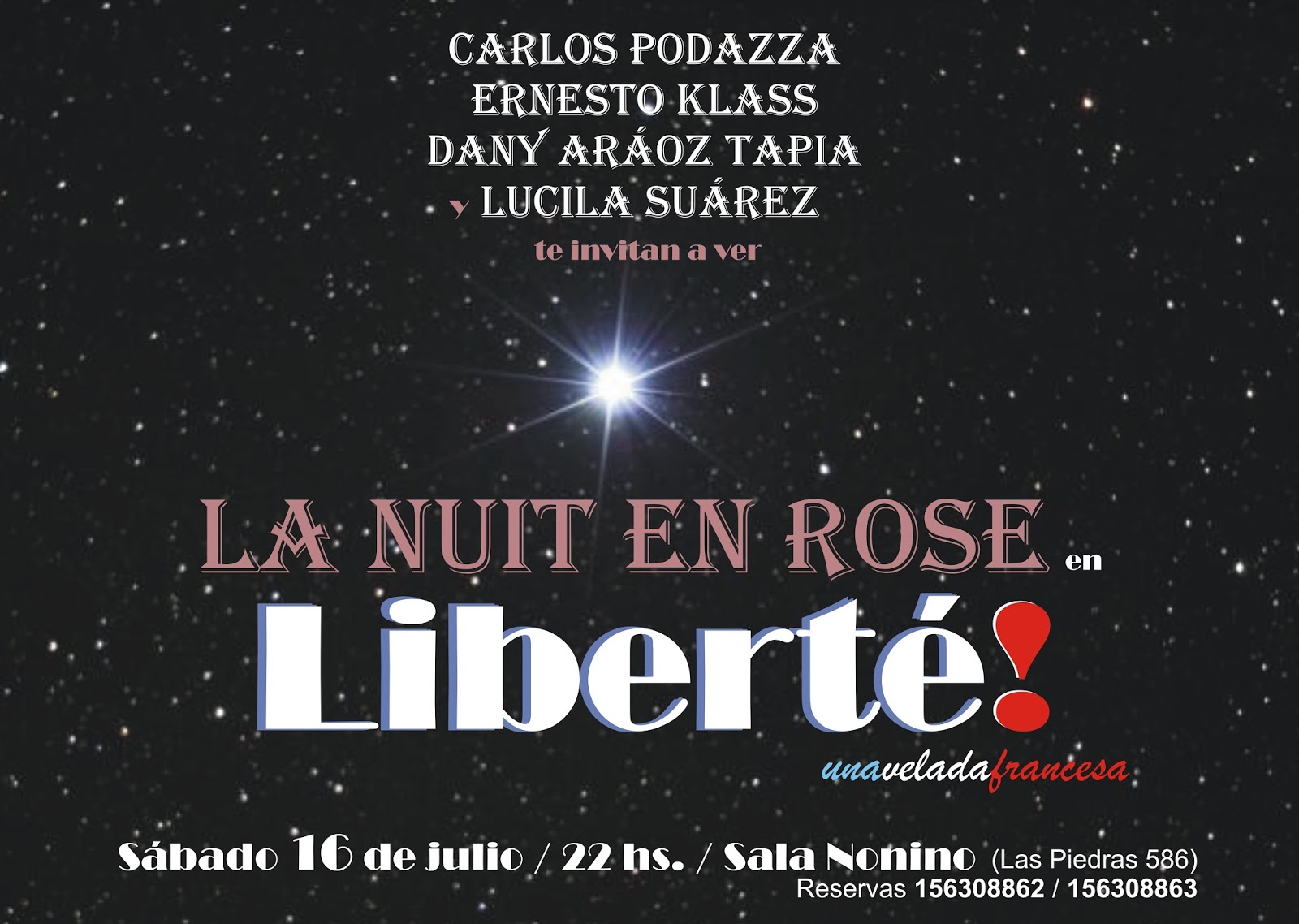 LA NUIT EN ROSE "Liberté, una velada francesa" en el debut de LA NUIT