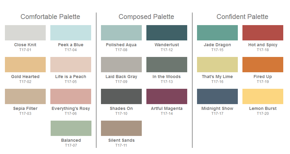 Behr Color Currents 2017