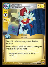 My Little Pony Valley Trend, Like, Whatever Friends Forever CCG Card