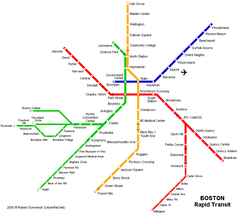 Boston Subway Map