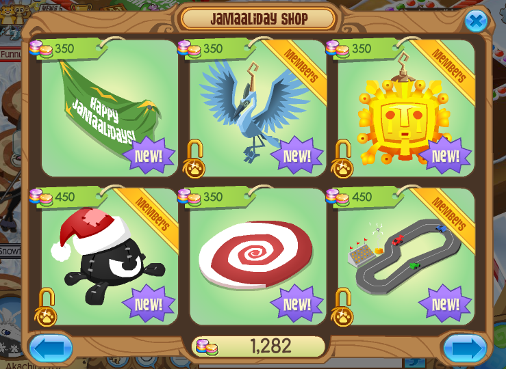Animal Jam Spirit Blog Candy Cane Tiara and Jamaaliday Gift